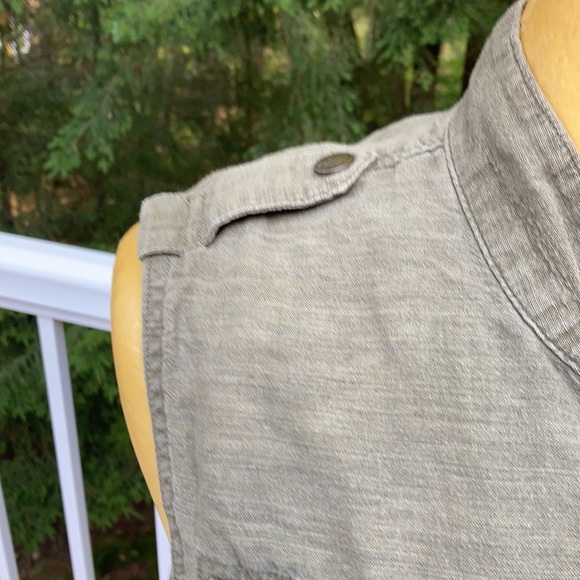 Lucky brand linen and cotton safari vest m - Picture 9 of 11